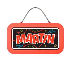 Neonová cedulka se jménem - Martin Albi