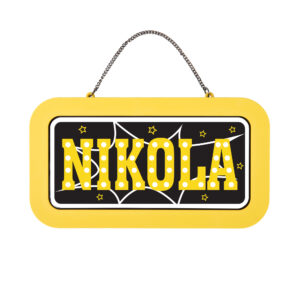 Neonová cedulka se jménem - Nikola Albi