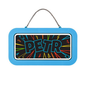 Neonová cedulka se jménem - Petr Albi