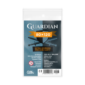 Obaly na karty Guardian pro karty 80 × 120 mm - 100 ks Albi