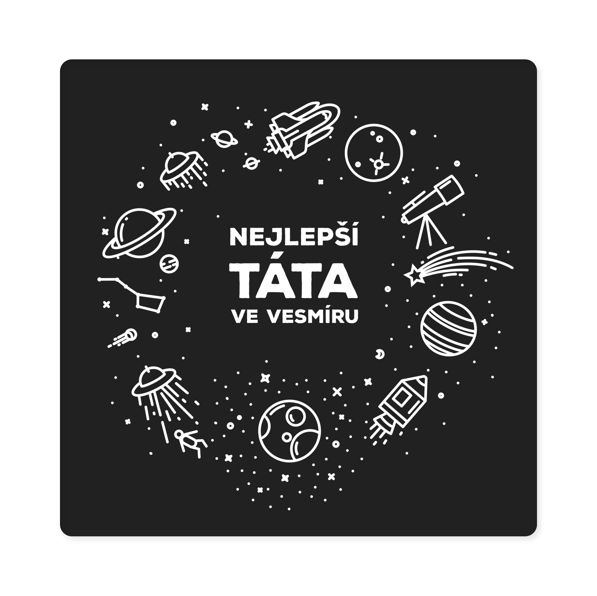 Pánské tričko - Nejlepší táta ve vesmíru, vel. XXL Albi - Obrázek 2