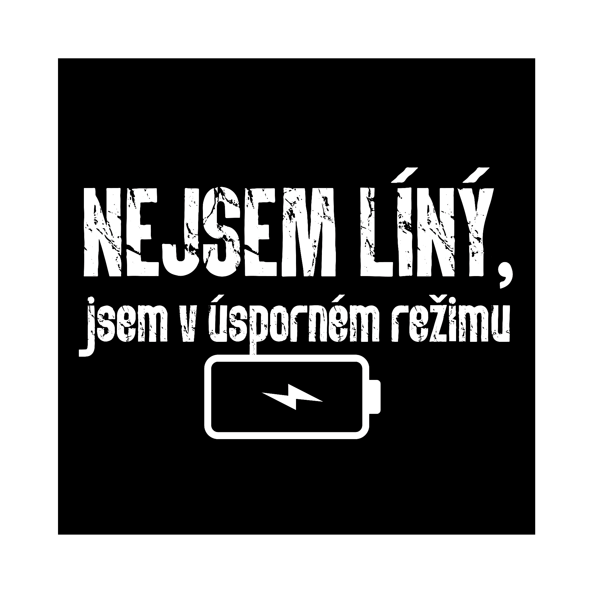 Pánské tričko - Nejsem líný, vel. L Albi - Obrázek 2