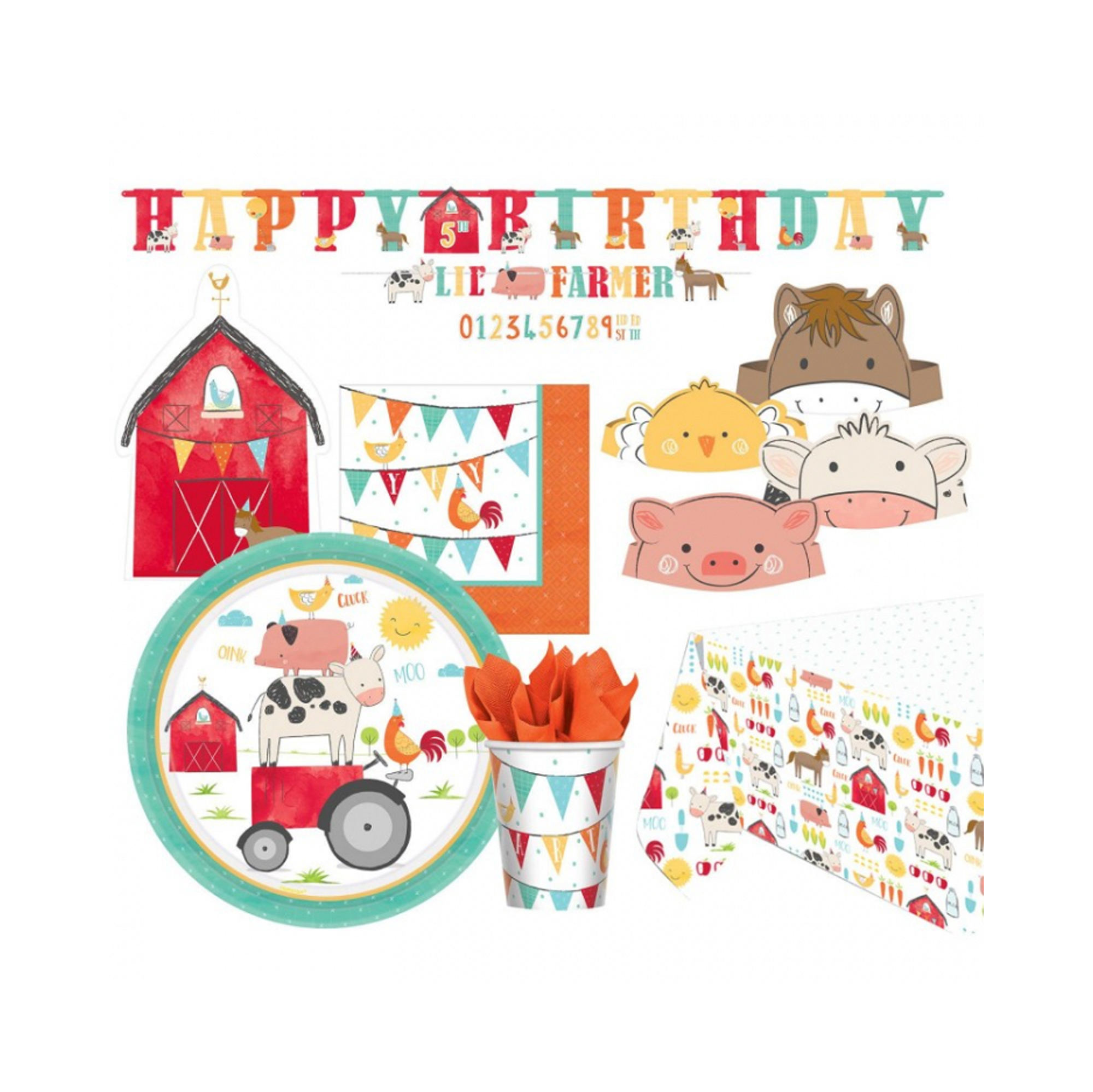 Párty Set Zvířata z farmy 51 ks Albi