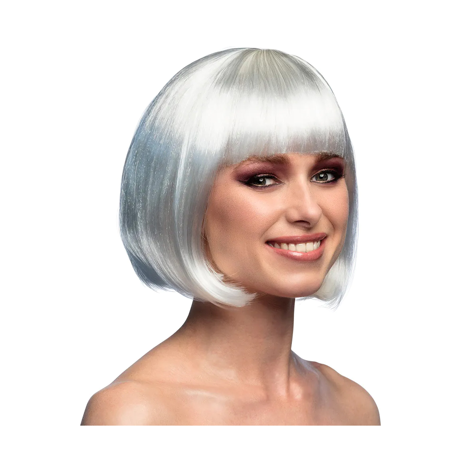 Paruka Mikádo krátké bílé Albi