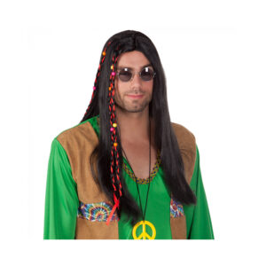 Paruka dlouhá hnědá Hippie Albi