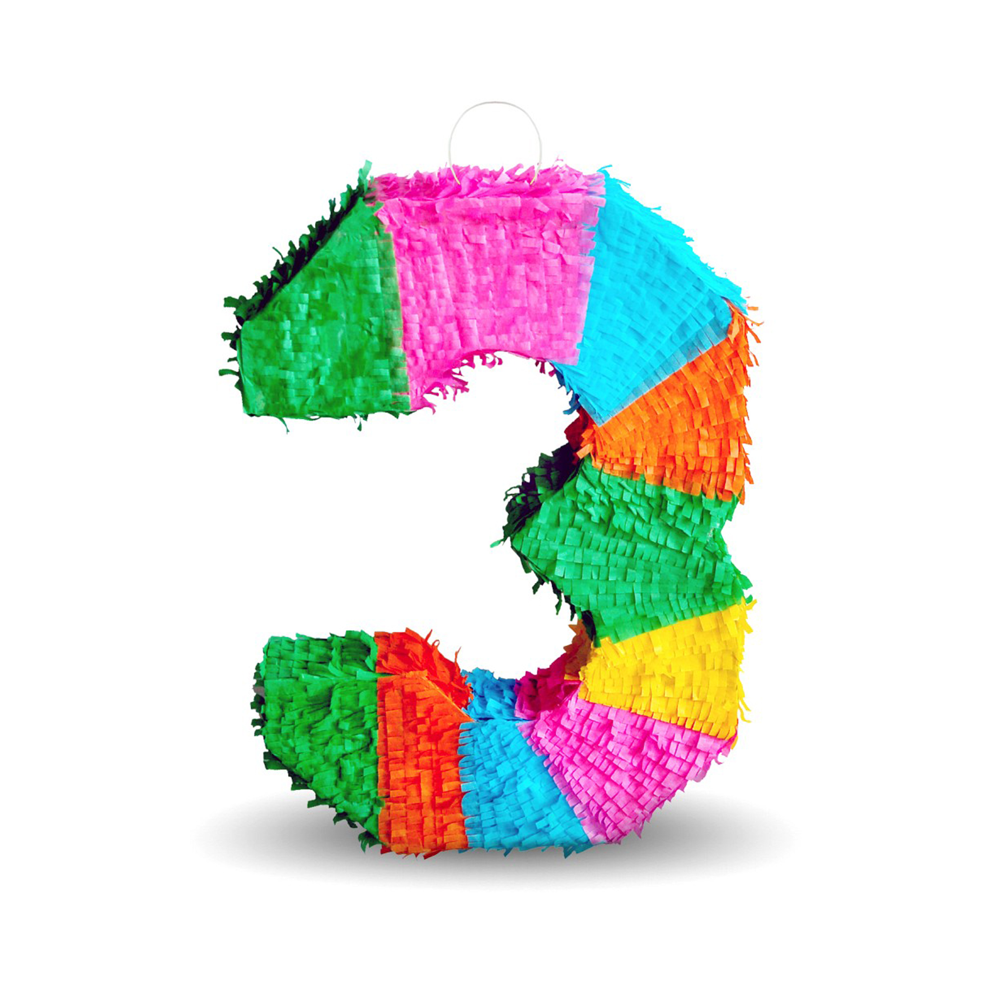 Piňata barevná číslo 3 Albi