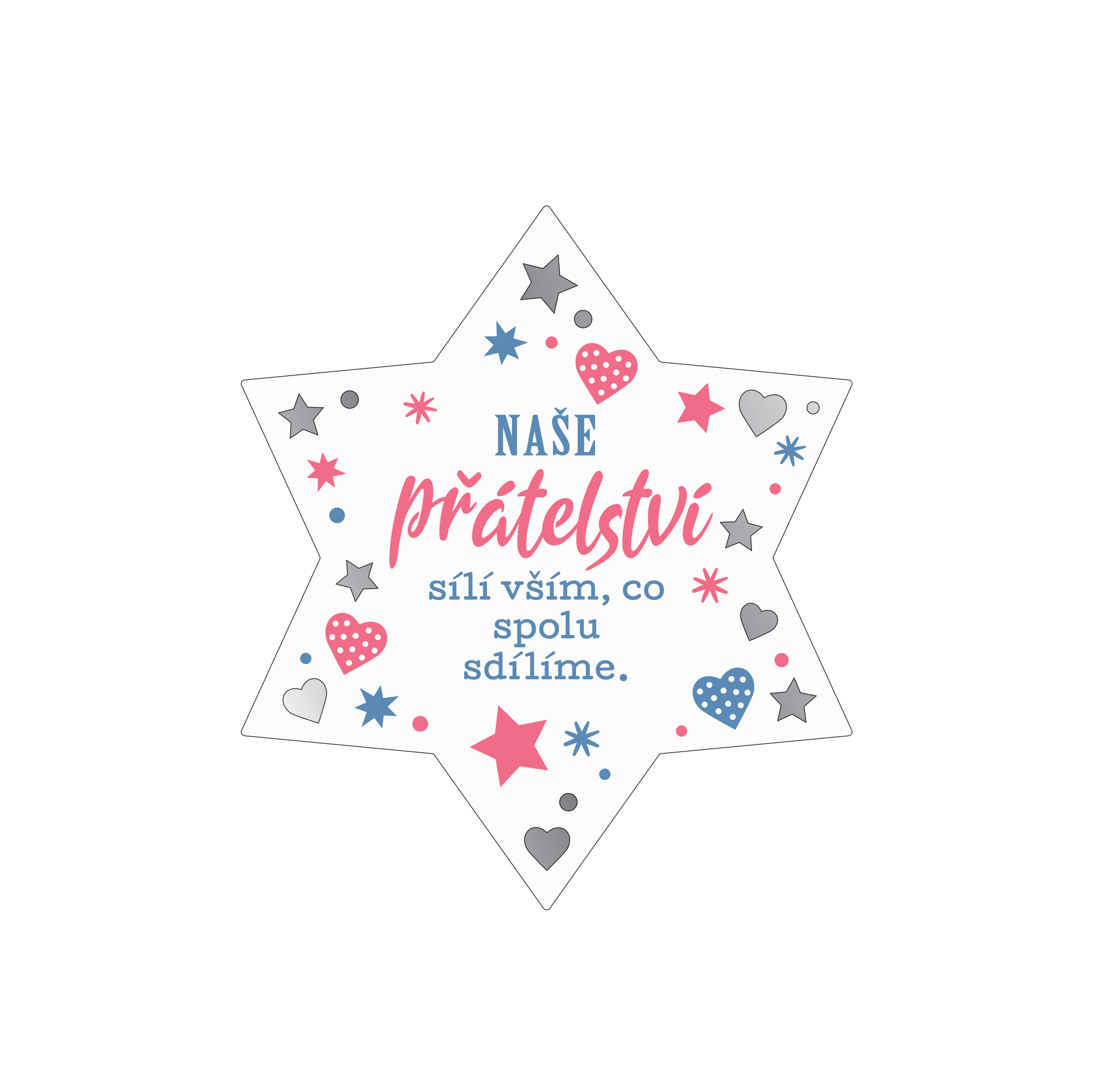 Plaketka hvězda - Přátelství Albi