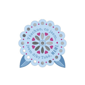 Plaketka kytka - Maminka Albi