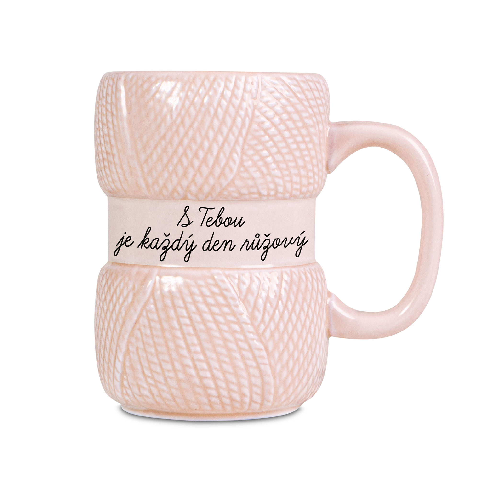 Pletený hrnek - S Tebou Albi