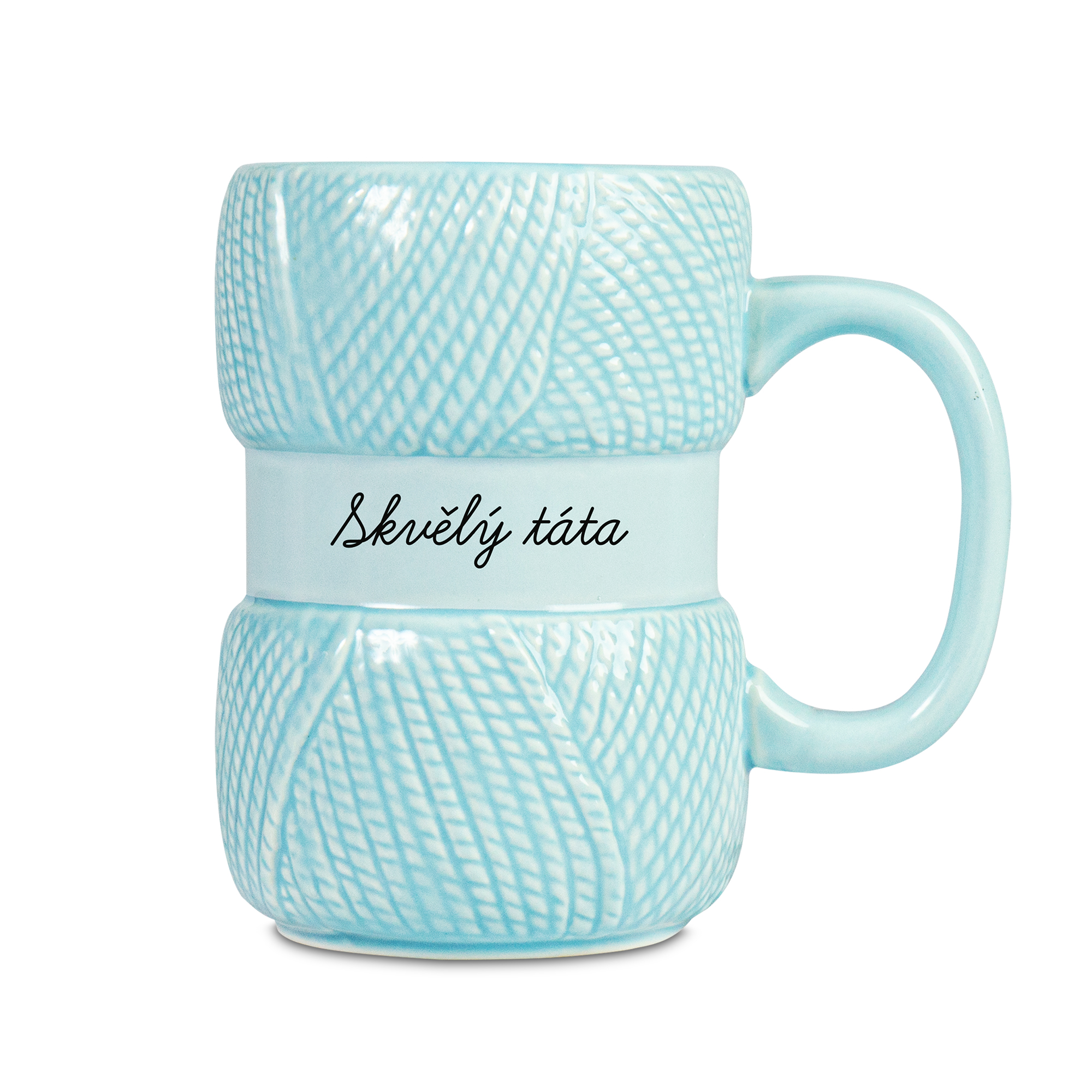 Pletený hrnek - Táta Albi