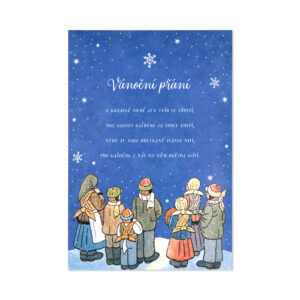 Pop-up hrací a svítící vánoční přání Josef Lada - Koledníci Albi