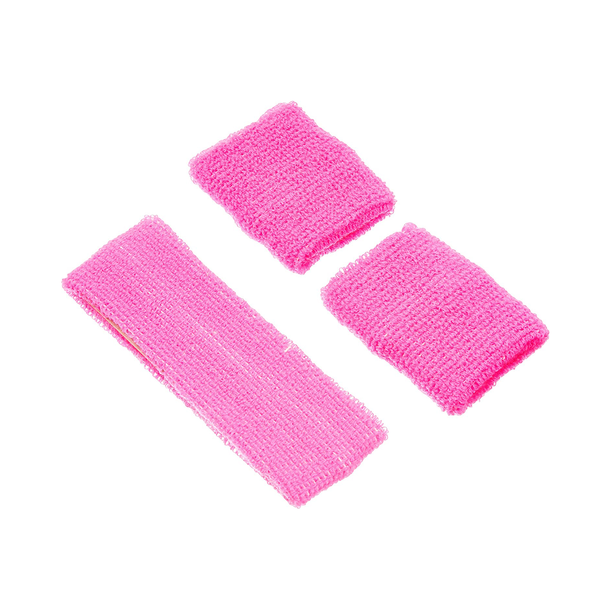 Potítka a čelenka růžová Albi