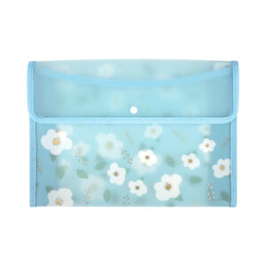 Pouzdro A4 - Modré kytičky Albi