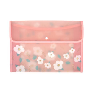 Pouzdro A4 - Růžové kytičky Albi