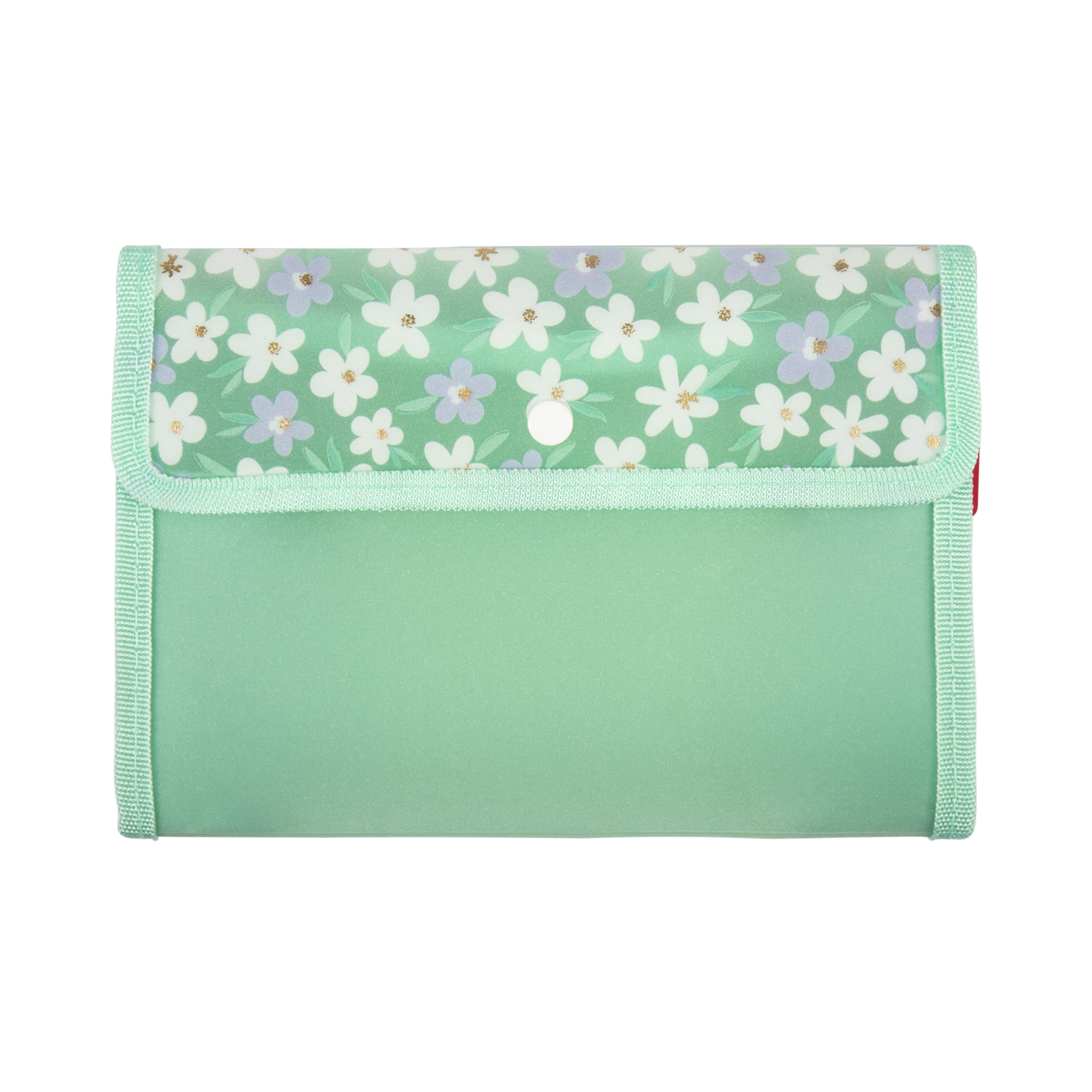 Pouzdro B6 - Zelené kytičky Albi