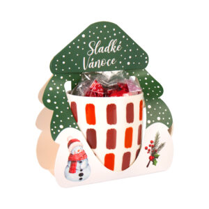 Pralinky v hrnečku - Červená dekorace Albi