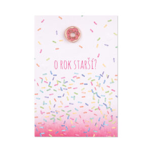 Přání s broží - Donut Albi