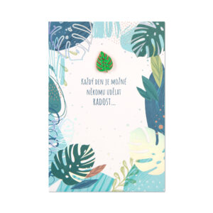 Přání s broží - List Albi