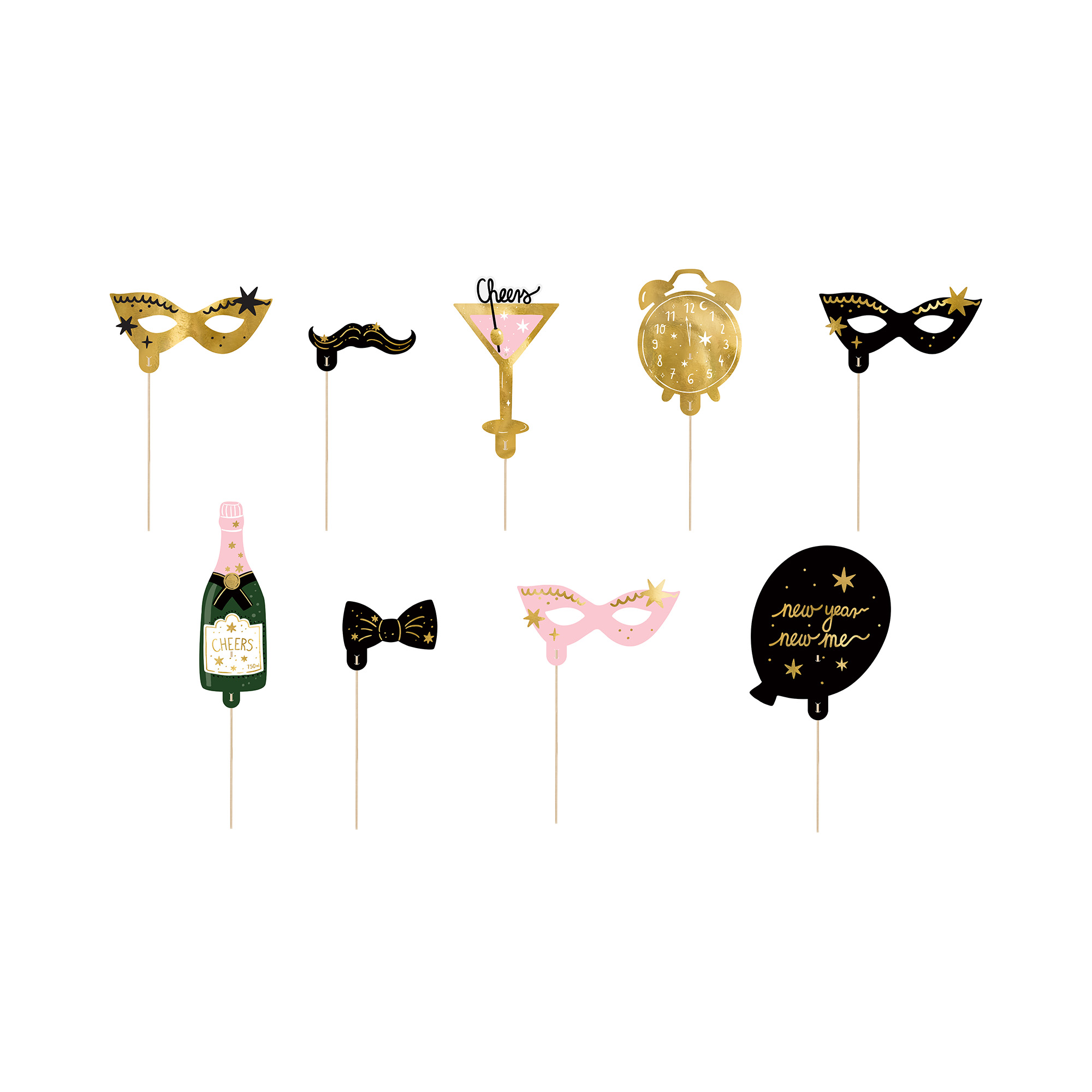 Rekvizity do fotokoutku Silvestr 9 ks Albi