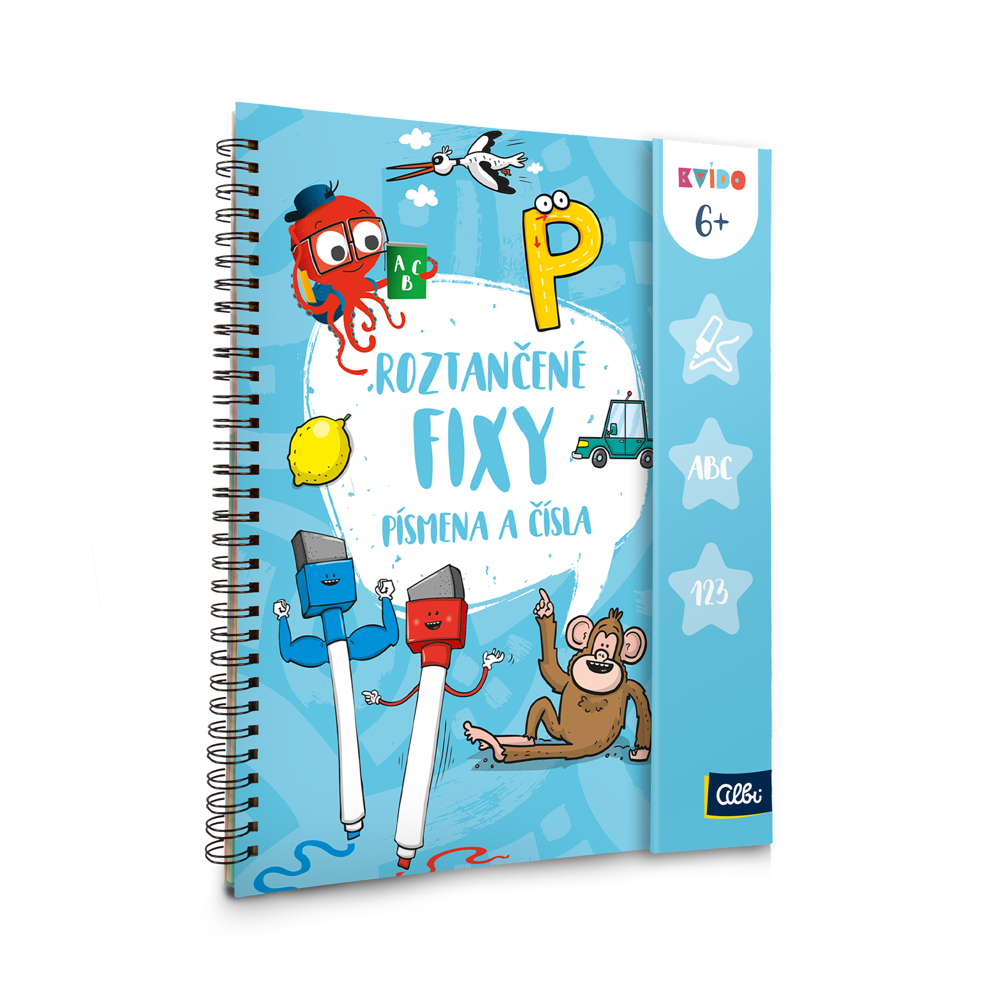 Roztančené fixy - Písmena a čísla Albi