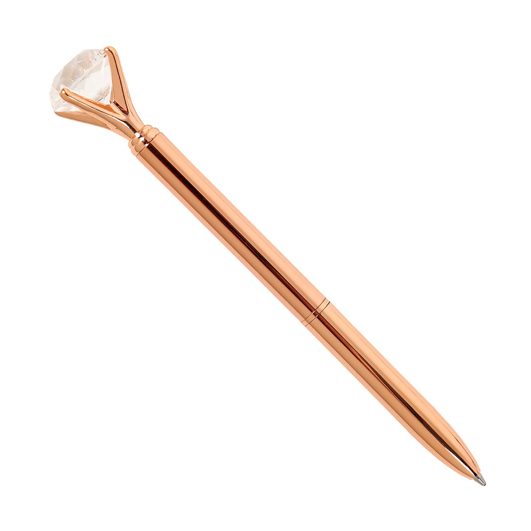 Růžová propiska s krystalem Albi