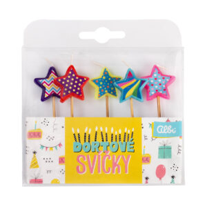 Sada dortových svíček - Hvězdičky Albi