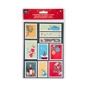 Samolepky na dárky 3 ks - Vánoční známky Albi