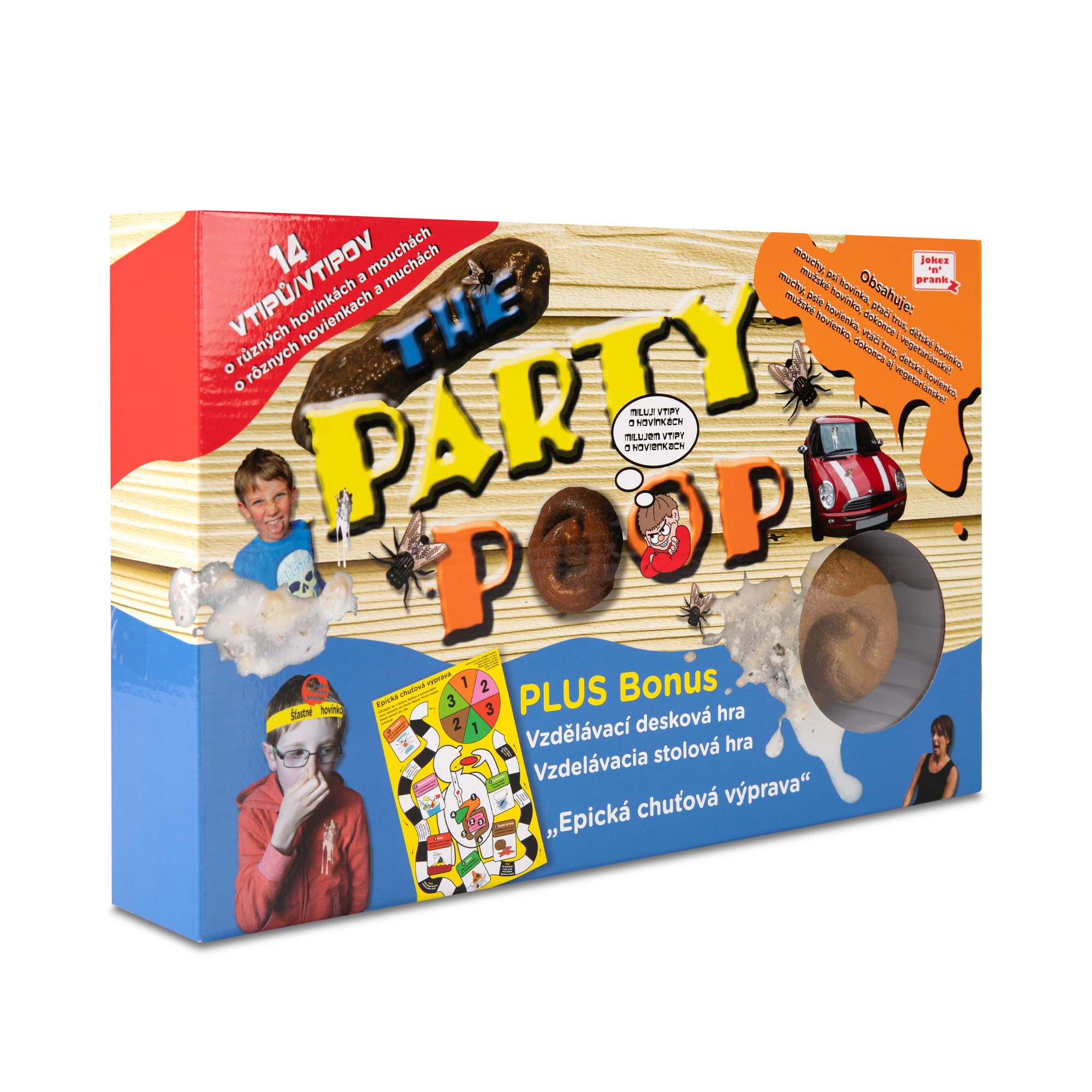 Set 14 vtipů s hovínky + destová hra Albi