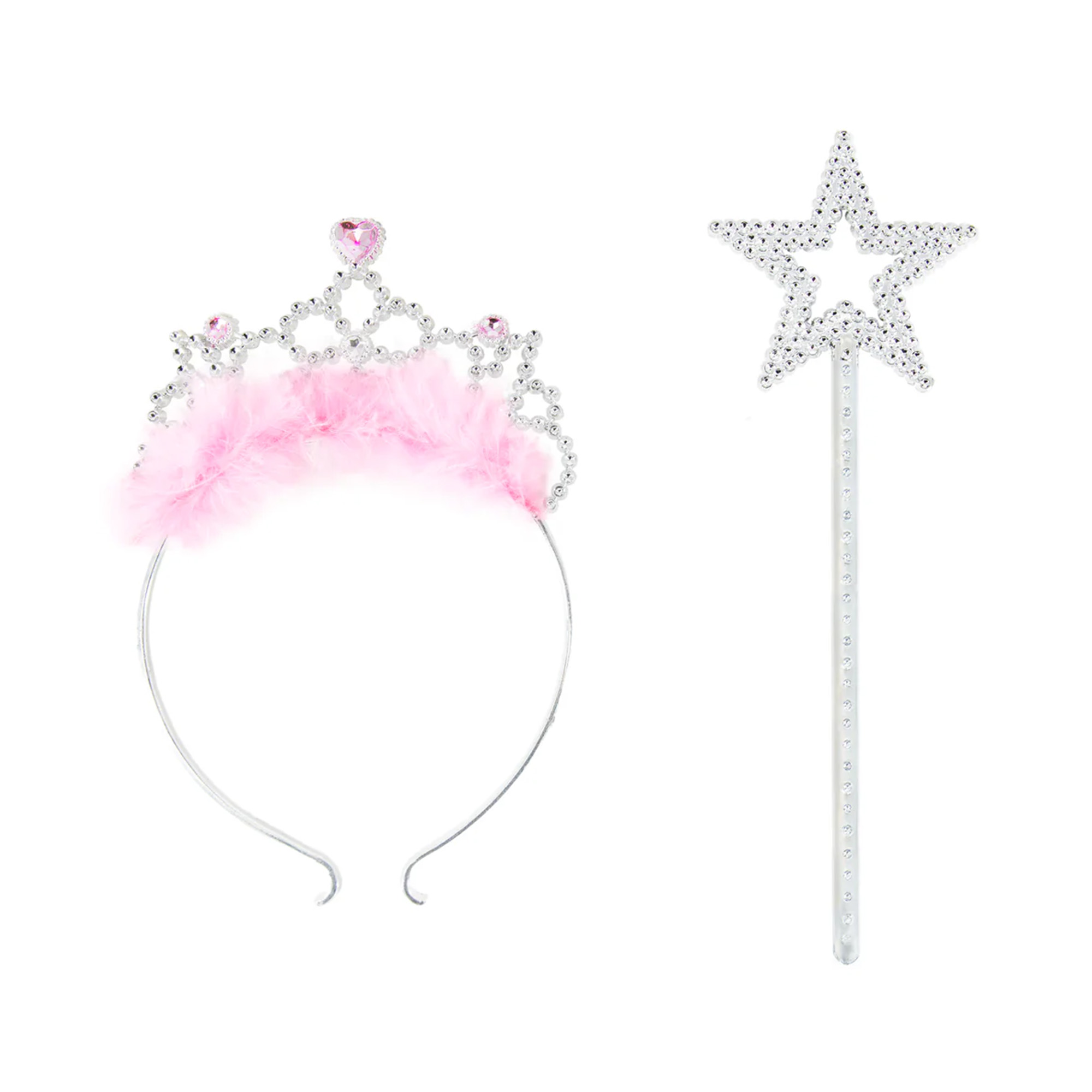 Set Princezna s růžovou čelenkou a hůlkou Albi