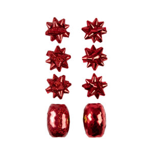 Set kokard a stuh - Červený Albi