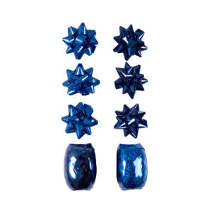 Set kokard a stuh - Modrý Albi