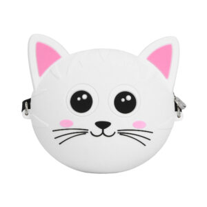 Silikonová kabelka - Bílá kočka Albi