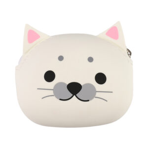 Silikonová peněženka - Bílá kočka Albi