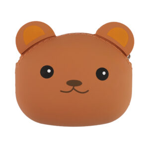 Silikonová peněženka - Hnědý medvěd Albi