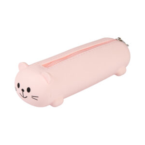 Silikonový penál - Růžová kočka Albi