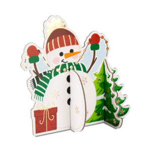 Skládací 3D přání - Sněhulák Albi