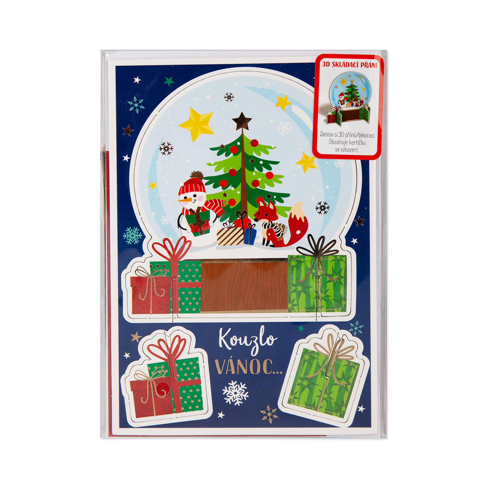 Skládací 3D přání - Sněžítko Albi - Obrázek 2