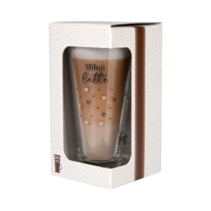 Sklenice na latte - Miluji latte Albi