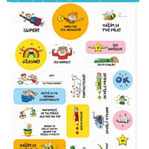 Škola s hrou: Motivační samolepky pro školy Albi