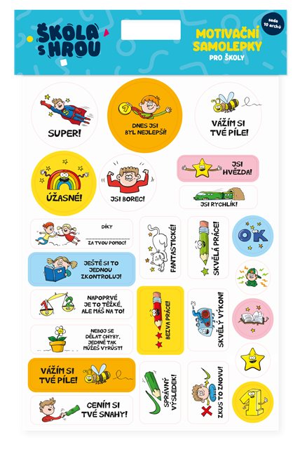 Škola s hrou: Motivační samolepky pro školy Albi