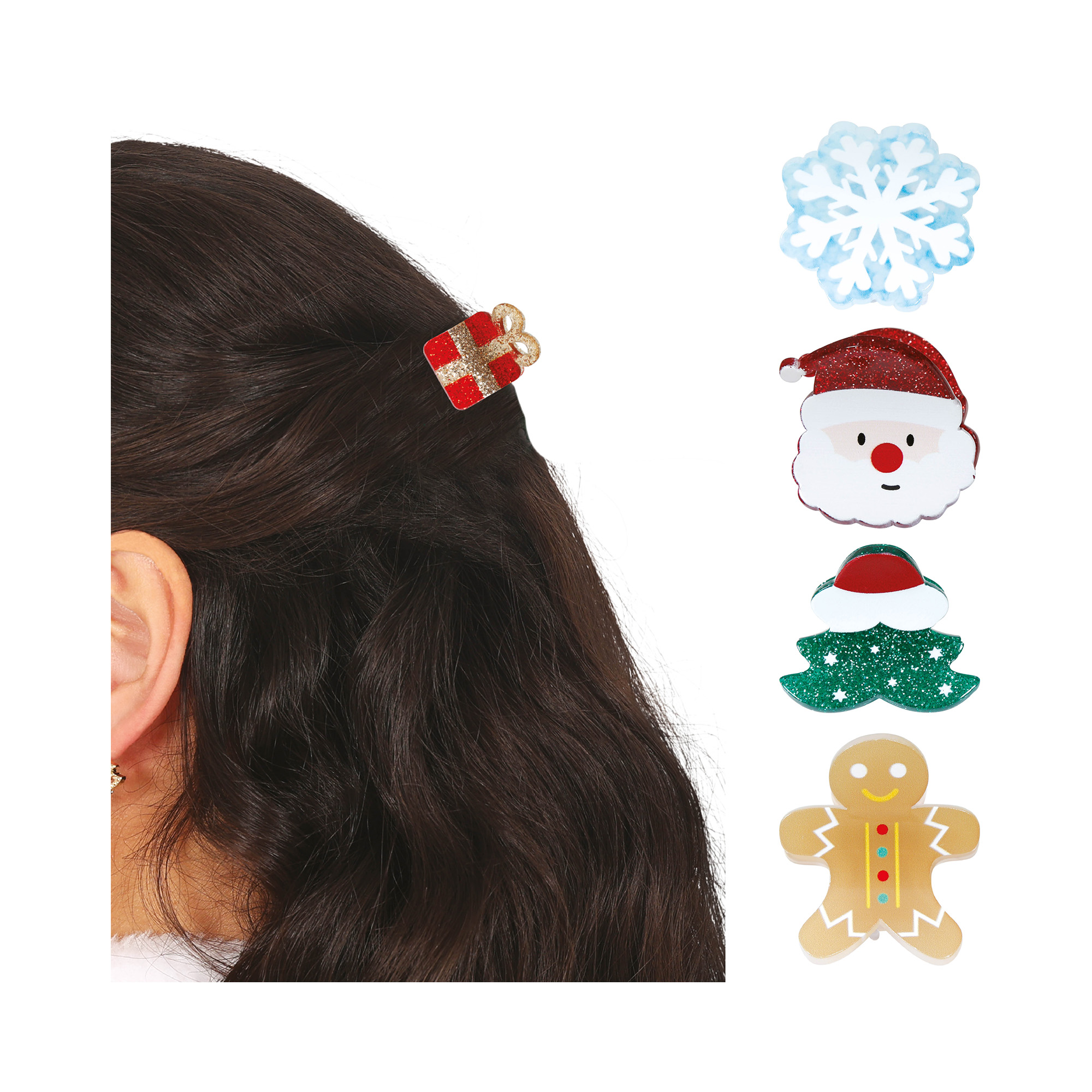 Skřipce do vlasů Vánoce 5 ks Albi