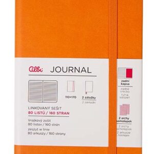 Střední journal blok - Oranžový Albi