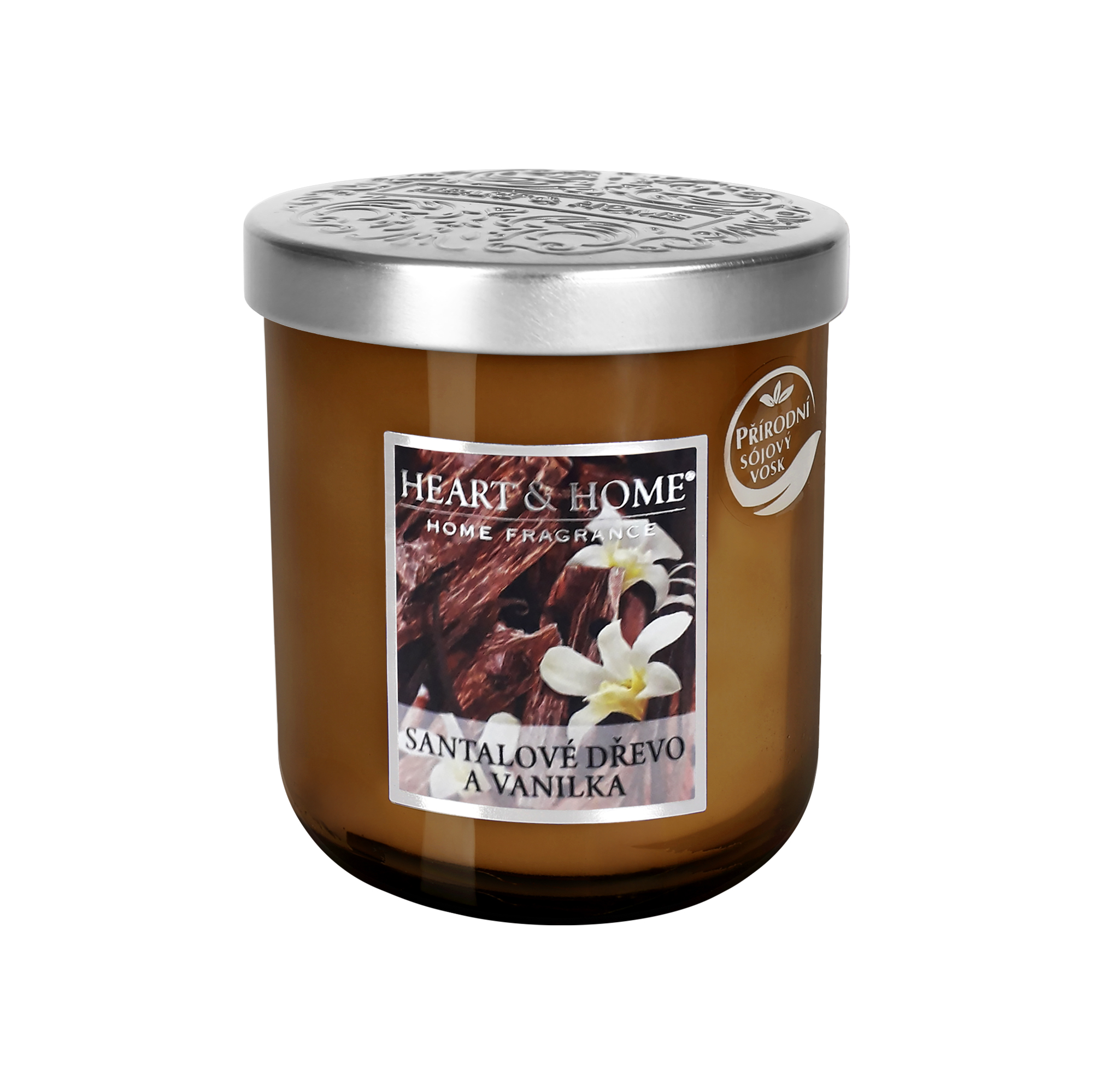 Střední svíčka - Santalové dřevo a vanilka Albi