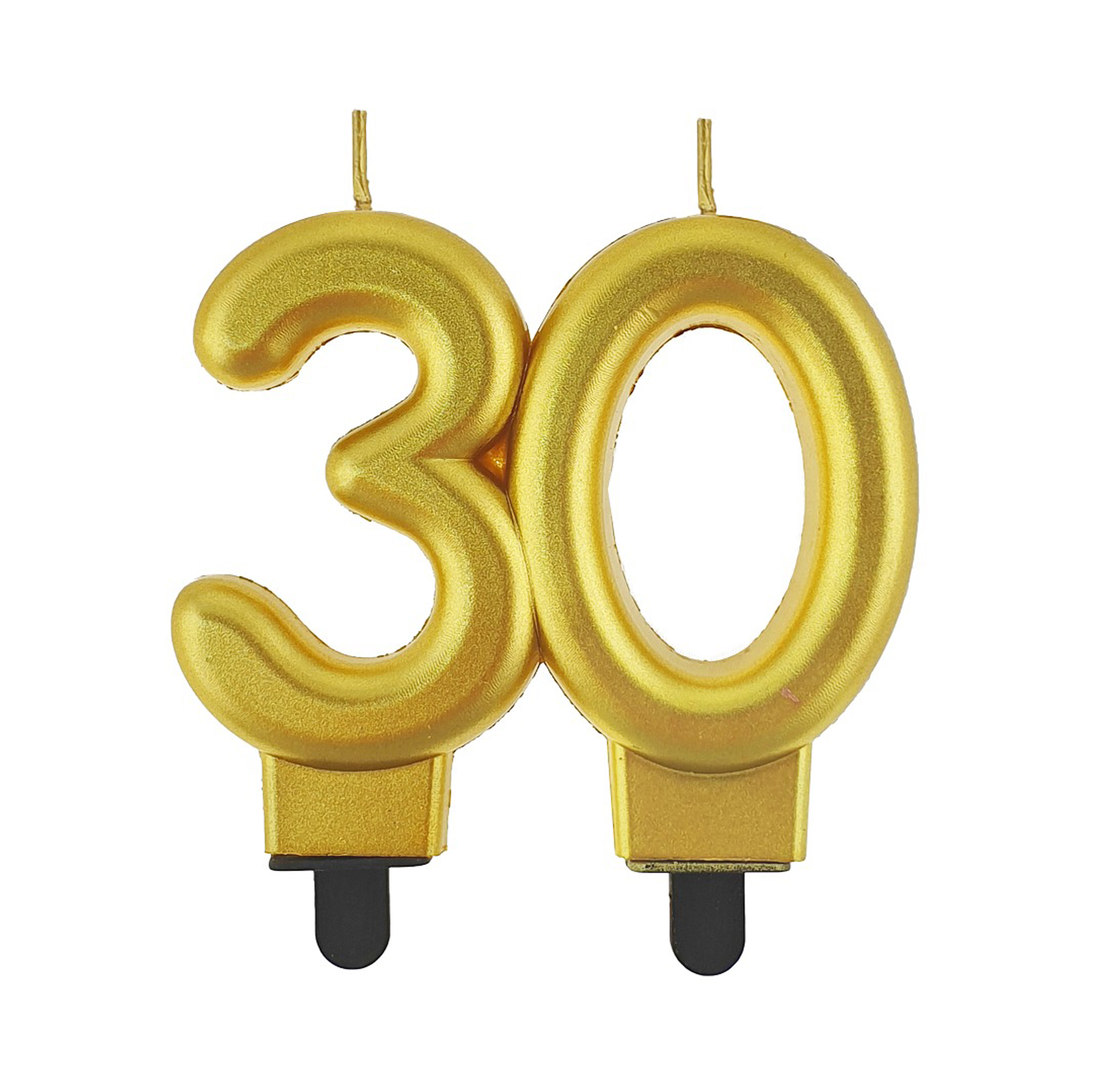 Svíčka dortová Ročník zlatá číslo 30 Albi