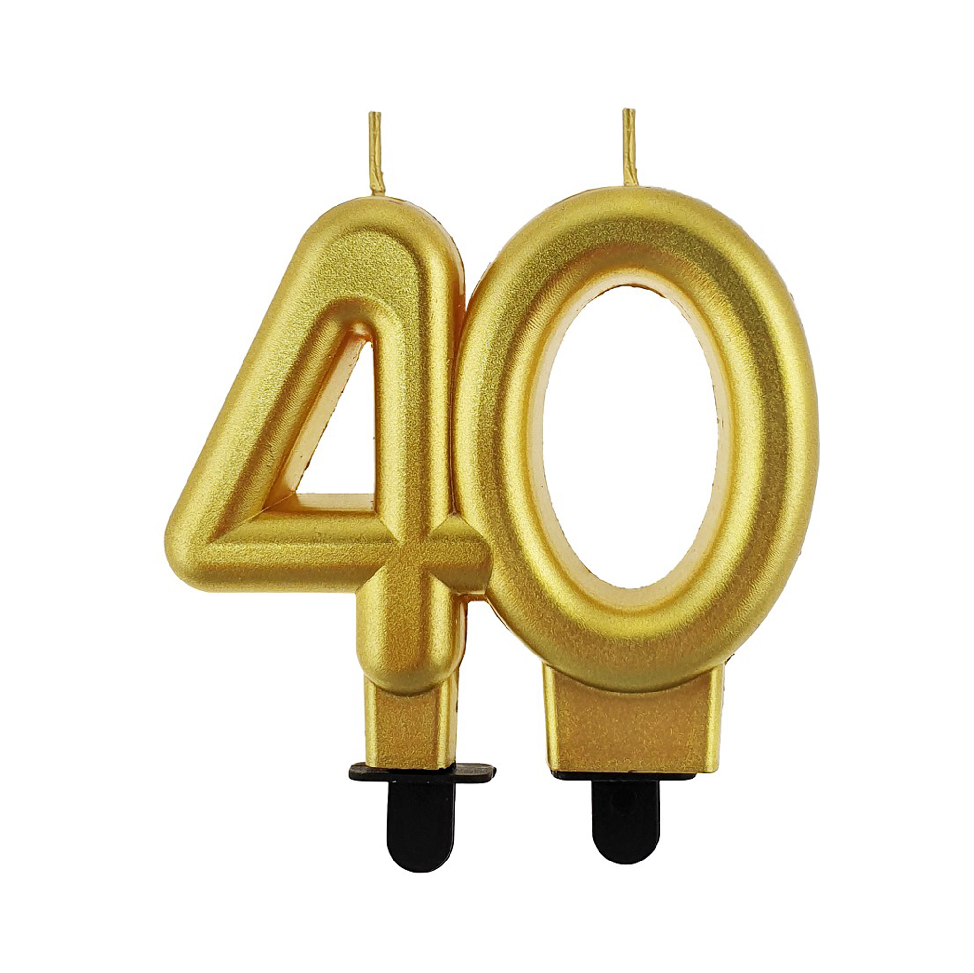 Svíčka dortová Ročník zlatá číslo 40 Albi