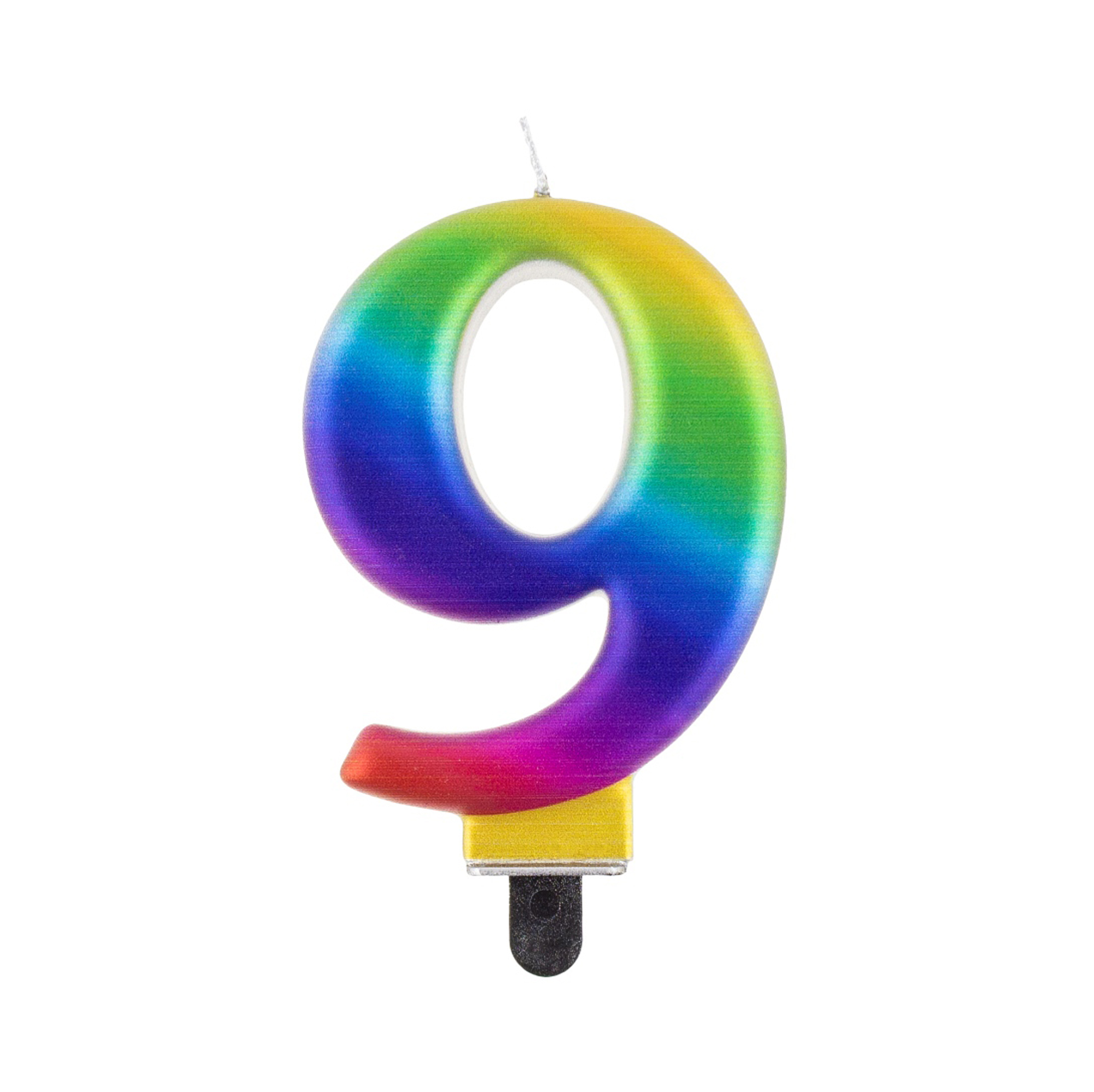 Svíčka dortová duhová číslo 9 Albi