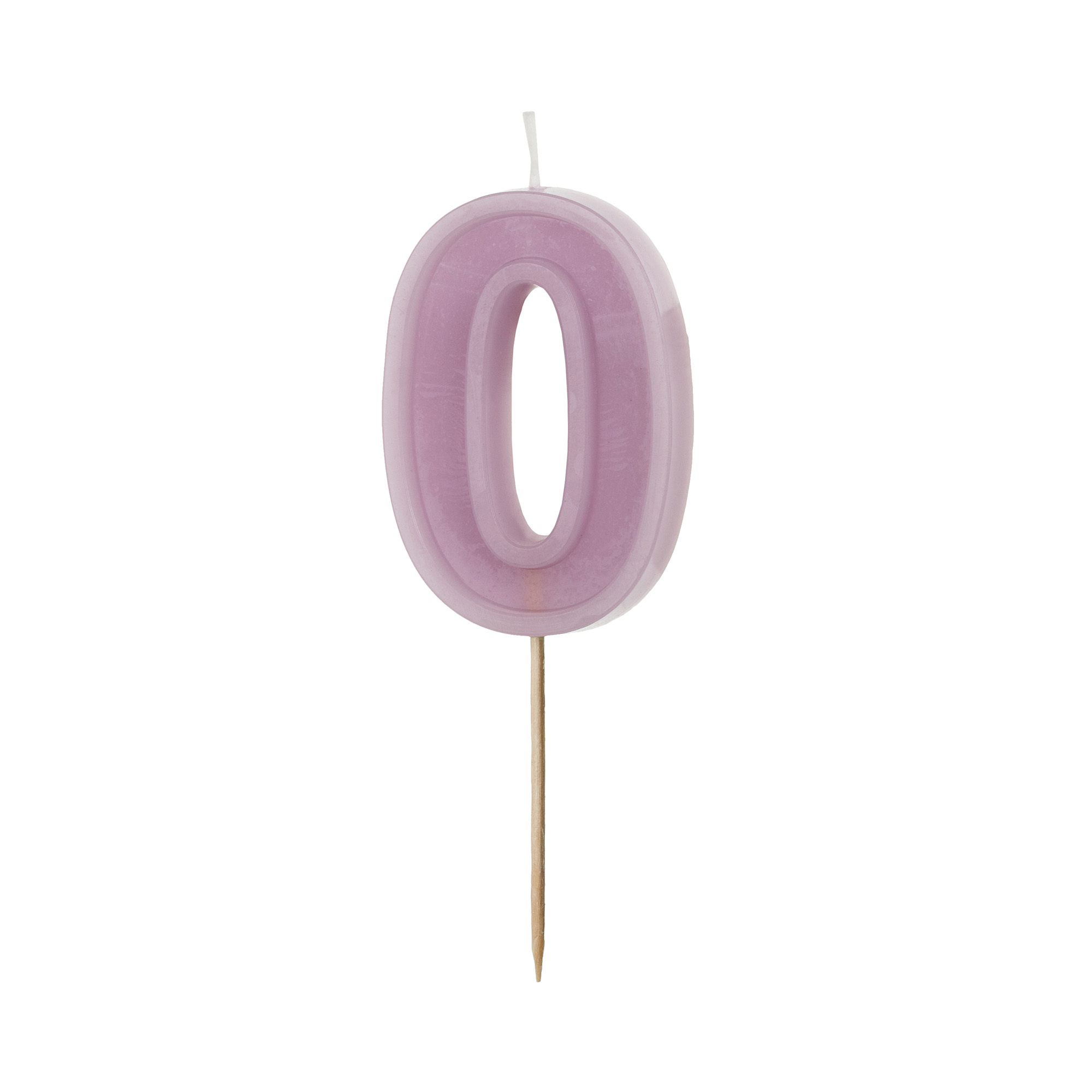 Svíčka dortová fialová číslo 0 Albi