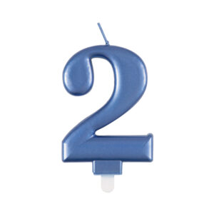 Svíčka dortová modrá číslo 2 Albi