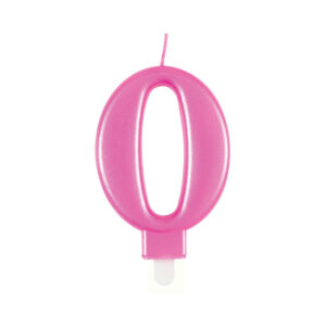 Svíčka dortová růžová číslo 0 Albi