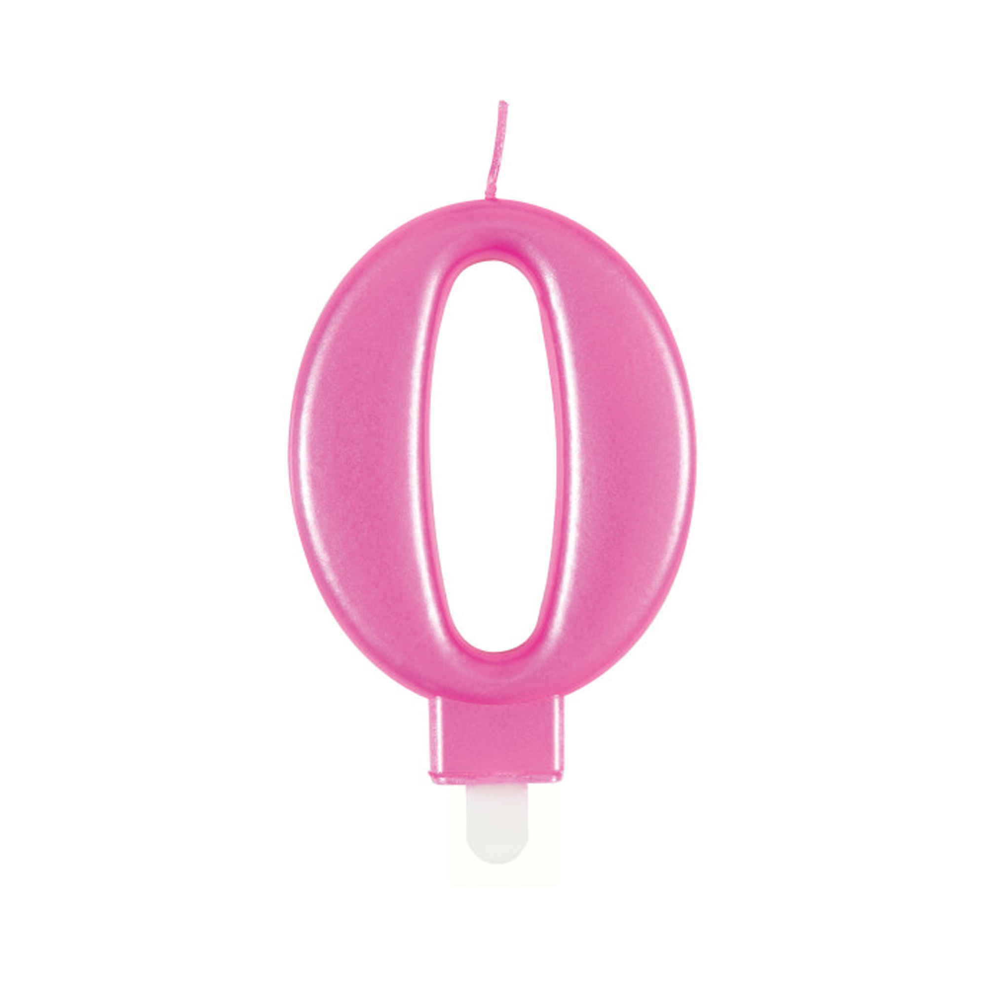 Svíčka dortová růžová číslo 0 Albi